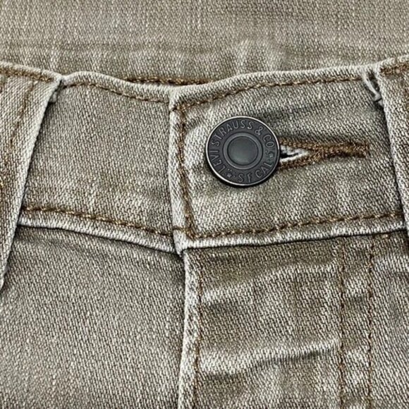 Levi's 511 Slim Fit Men's Jeans 34x32 LEVI Strauss Grey Stretch 5 Pocket GUC - Picture 10 of 15